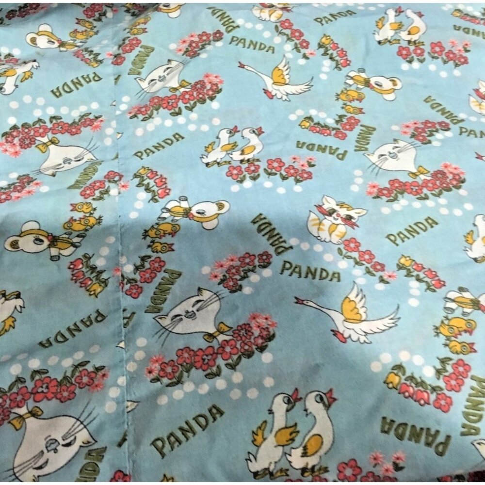 Panda Kitten Cat Geese Ducks Birds Flowers Single Duvet Cover Fabric Cutter